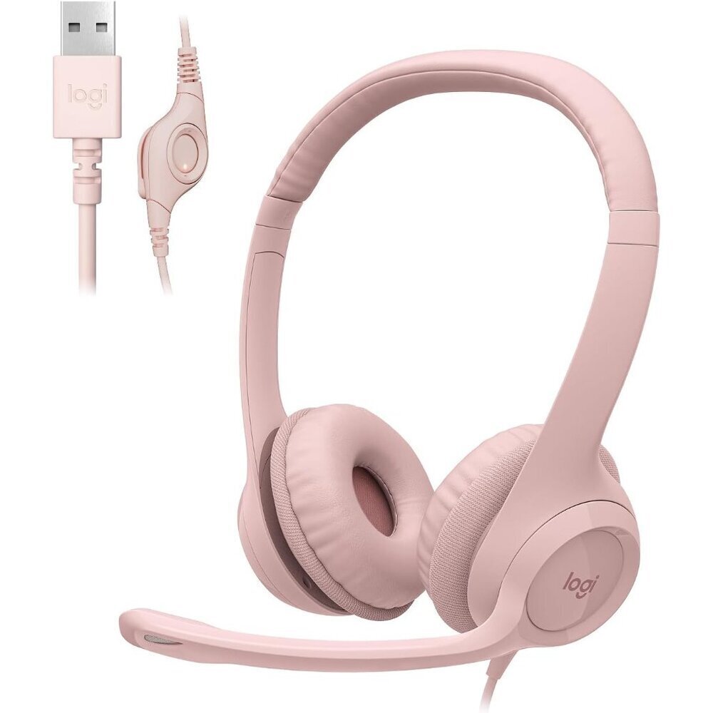 H390 Gaming Headphones, Wired Headphones with Mic, USB Headset with Microphone f
